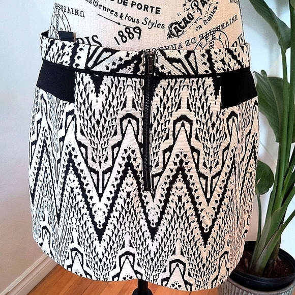 Desigual Embroidered Black and White Mini Skirt - Picture 3 of 10